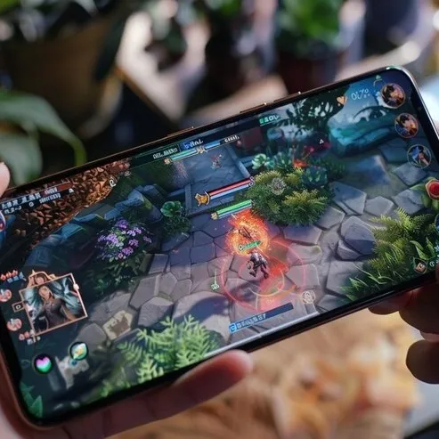A strategy battle game running on a smartphone